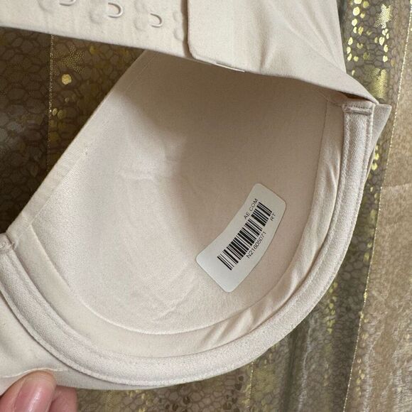 Aerie Smoothez Ivory Full Coverage Lightly Lined Bra 34D NWOT - Picture 6 of 7